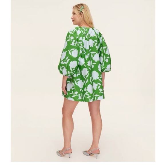 Kate Spade X Target large Classic Rose Poplin Long Sleeve Mini Dress New - Picture 2 of 11